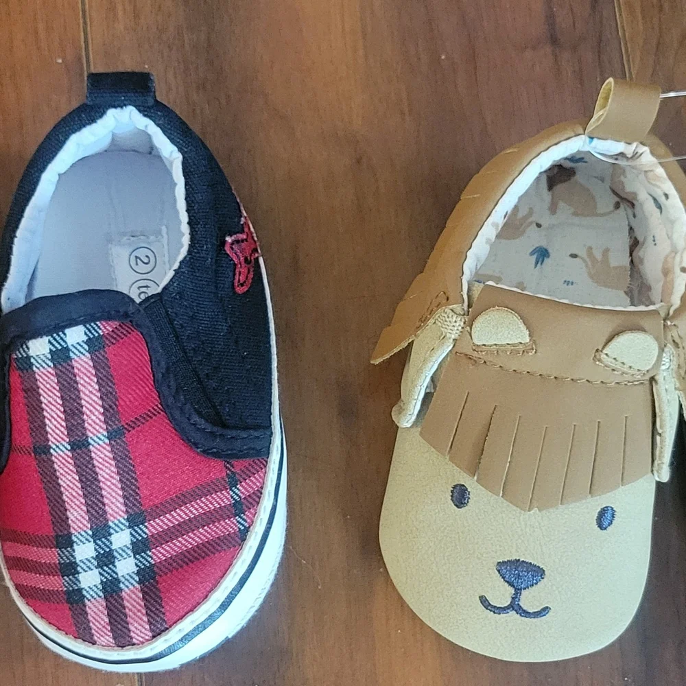 4 Pairs of Boy's Soft Sole Shoes